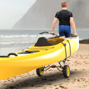 VINGLI Kayak Cart Canoe Dolly Fishing Kayak with NO-Flat Airless Tires Wheels and 2 Ratchet Straps