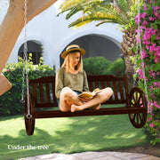 VINGLI 5FT Porch Swing with Wagon Wooden Wheel S104 MQQ 524