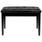 VINGLI Faux Leather Piano Bench with Padded Cushion