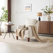 VINGLI Mid-Century Modern Accent Chair Upholstered Armchair Comfy Sofa Chair Reading Chair