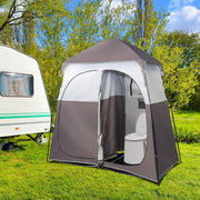 VINGLI 7.5 FT 2 Room Camping Shower Tent with Carrying Bag