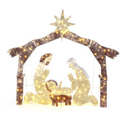 VINGLI Large Outdoor Nativity Scene Weather Resistant Christmas Decorations