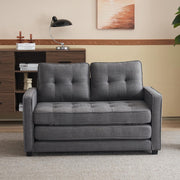 VINGLI 80" Fabric Loveseat Sleeper Sofa with Side Storage Pocket