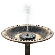 VINGLI 28" Bird Bath with Solar Power Lightweight Antique Outdoor Garden