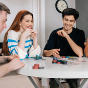 VINGLI 32" Portable Folding Table Plastic Card Table Round