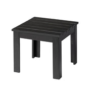 VINGLI 18 Inch Outdoor Adirondack Side Table Outdoor End Table Brown