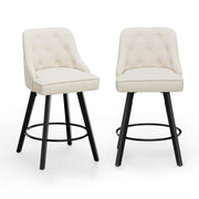 VINGLI 26" H Swivel Barstools with Back Height Bar Stools