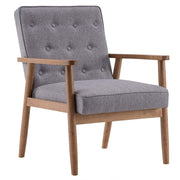 Vingli Mid-Century Retro Lounge Chair Modern Living Room Sofa Chair Grey