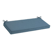 VINGLI Fabric Outdoor Bench Settee Mat Navy Blue/Grey