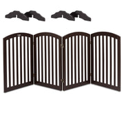 VINGLI Wooden Pet Safety Fence with Arched Top