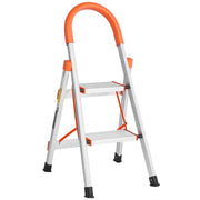LUISLADDERS Step Stool Ladder Aluminum Lightweight Folding 330lbs Anti-Slip Stepladders