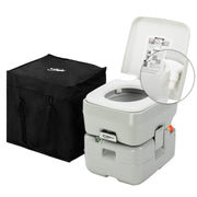 VINGLI 5.5 Gallon Camping Portable Toilet with Carrying Bag & Large Capacity Tank