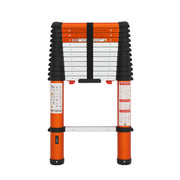 LUISLADDERS 6.5/8.5/10.5/12.5 FT Multi-Use Telescoping Ladder Aluminum Extension Ladder One-Button Retraction 330 Lb Capacity