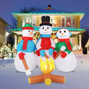 VINGLI 6FT Christmas Inflatables Snowman Outdoor Yard Decorations with LED Lights