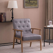 Vingli Mid-Century Retro Lounge Chair Modern Living Room Sofa Chair Grey