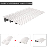 OMECAL 3ft/4ft/5ft 700Ibs Adjustable Wheelchairs Rise Threshold Ramp Aluminum Alloy