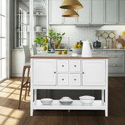 VINGLI 2 Cabinets 4 Drawers Buffet Sideboard Grey/Green/White
