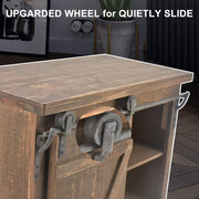 VINGLI 32in Rustic Solid Wood Storage Cabinet Farmhouse Buffet Entryway End Table Console Cabinet