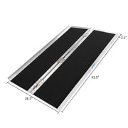 OMECAL 4/6/8/10 FT Wheelchair Ramp Threshold Portable Ramps