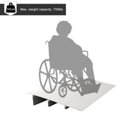 OMECAL 3ft/4ft/5ft 700Ibs Adjustable Wheelchairs Rise Threshold Ramp Aluminum Alloy