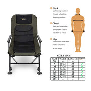VINGLI Foldable  Adjustable Reclining Fishing Chair