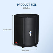 VINGLI Collapsible Rain Barrel Portable Water Storage Tank 50 Gallon / 66 Gallon/ 100 Gallon