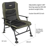 Fishing Folding Chair Breathable Waterproof Portable Camping Chair with  Bait Box for Fishing