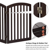 VINGLI Wooden Pet Safety Fence with Arched Top