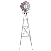 VINGLI 8FT Metal Windmill Ornamental Spinner Garden Decorations