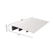 OMECAL 3ft/4ft/5ft 700Ibs Adjustable Wheelchairs Rise Threshold Ramp Aluminum Alloy