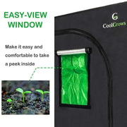 CoolGrows Mylar Grow Tent with Observation Window