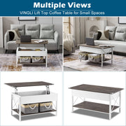 VINGLI 36" Lift Top Coffee Table with Storage