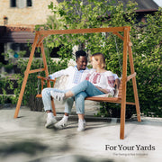 VINGLI Wooden Swing Frame Upgraded A-Frame Porch Swing Bench Stand Heavy Duty 660 LBS