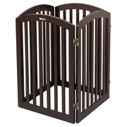 VINGLI Wooden Pet Safety Fence with Arched Top