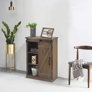 VINGLI 32in Rustic Solid Wood Storage Cabinet Farmhouse Buffet Entryway End Table Console Cabinet