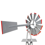 VINGLI 8FT Metal Windmill Ornamental Spinner Garden Decorations