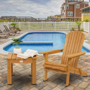 VINGLI Adirondack Chair Wooden Outdoor Chairs Folding Chair