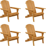 VINGLI Adirondack Chair Wooden Outdoor Patio Fire Pit Chairs Folding Chair