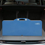 VINGLI 4 Ft  Portable Foldable Camping Picnic Table Set 220 Lbs Support 4-Seats Aluminum Frame Blue