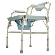 OMECAL 550lbs Medical Toilet Chair Adjustable Height with Safety Steel Frame