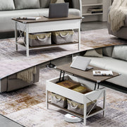 VINGLI 36" Lift Top Coffee Table with Storage