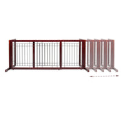 Vingli Wooden 71in freestanding pet gate Indoor Dog Fence