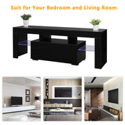 VINGLI 51" TV Stand with LED Lights