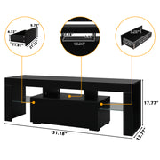 VINGLI 51" TV Stand with LED Lights