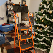 LUISLADDERS Safety Step Ladder Folding Padded Side Handrails Portable Heavy Duty Ladders 2/3/4 Step