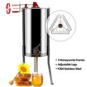 VINGLI Manual Stainless Honey Extractor Separator 2 Frames/ 3 Frame/ 4 Frames