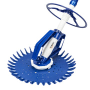 VINGLI Pool Vacuum Cleaner Automatic Suction Sweeper Swimming Pool Climb Wall Cleaner With Hose Set Blue