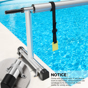 VINGLI 18 Feet Solar Pool Cover Reel Set Aluminum