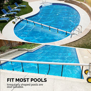 VINGLI 18 Feet Solar Pool Cover Reel Set Aluminum