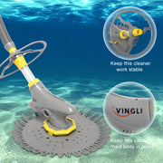 VINGLI Pool Vacuum Cleaner Automatic Sweeper Swimming Pool Creepy Crawler Grey/Blue